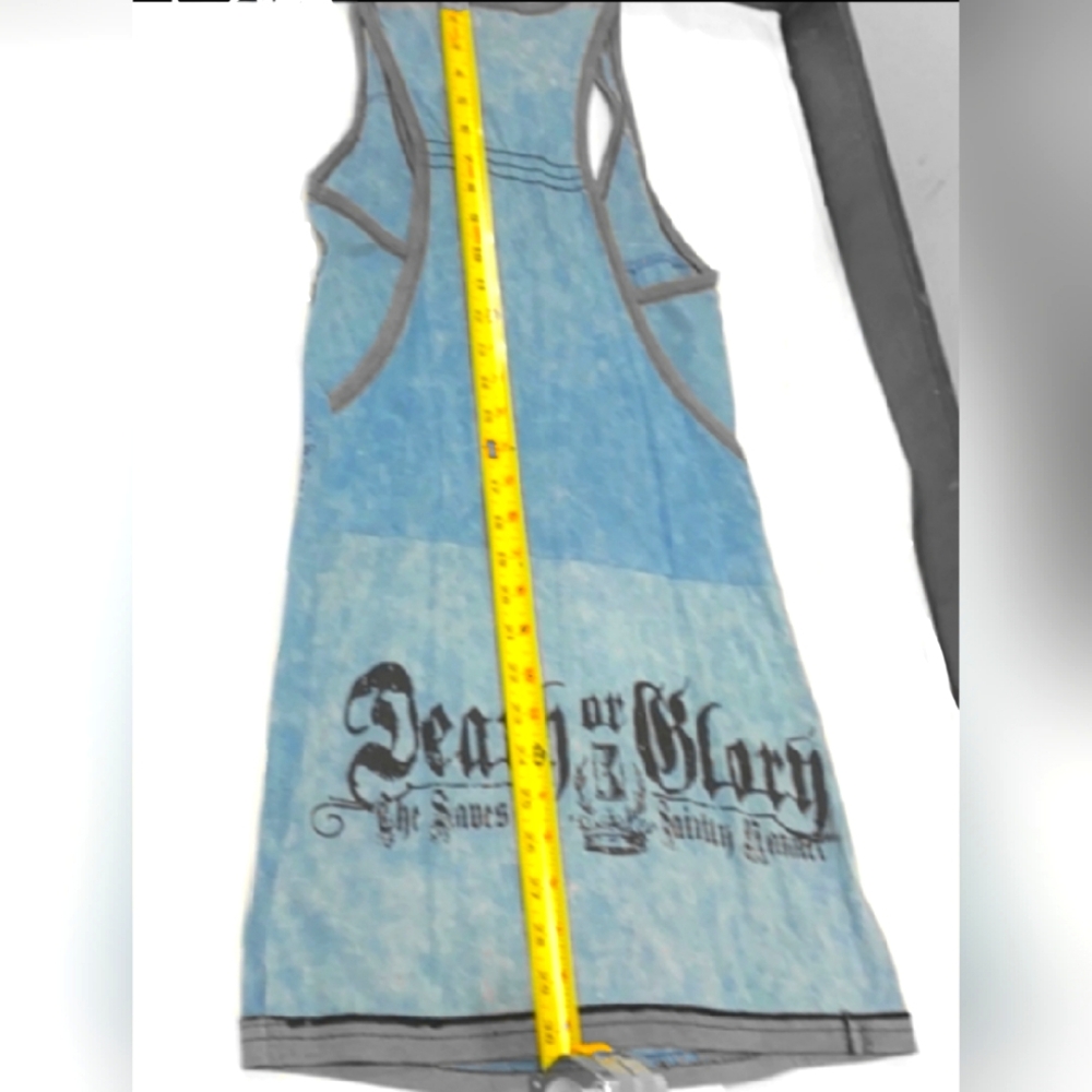 Salvage Sky Blue and Gray Tank - Picture 5 of 6